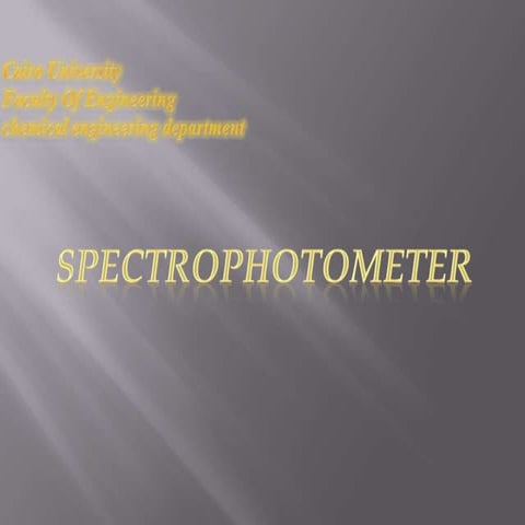 Spectrophotometer