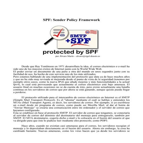 SPF - Sender Policy Framework