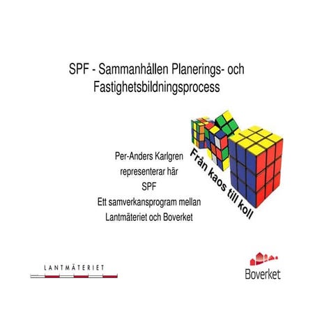 Spf program för sammhållen planeringsprocess | PDF
