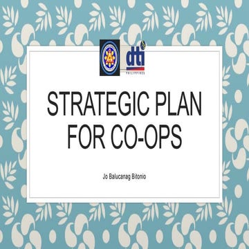 Strategic Planning for Co_ops
