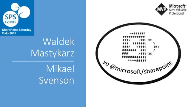Building solutions with the SharePoint Framework - deep-dive