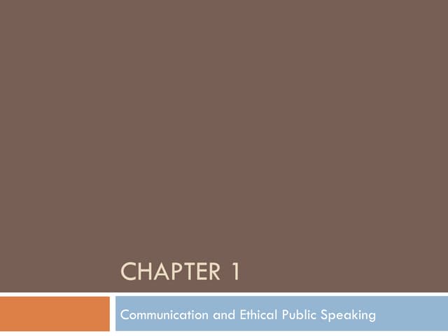 SPH 107 Ch 1
