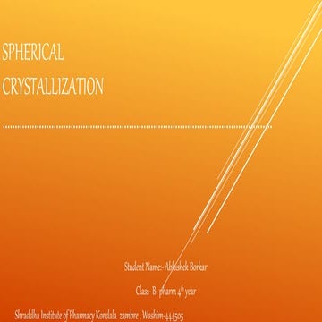 Spherical  crystallization PPT.pptx