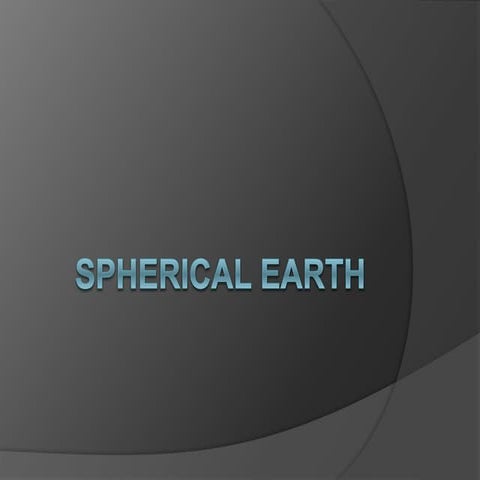 Spherical earth