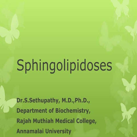 Sphingolipidoses 