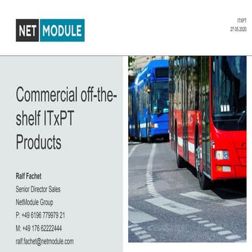 The Challenge of massive Digitalization in Public Transport - ITxPT