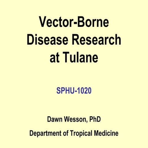 Vector Borne Diseases