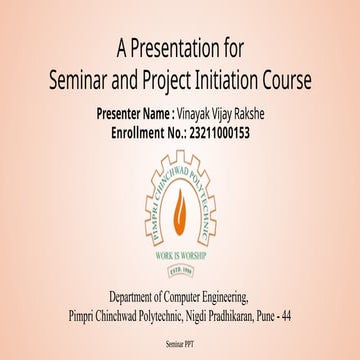 SPI a presentation for seminar and project initiation course