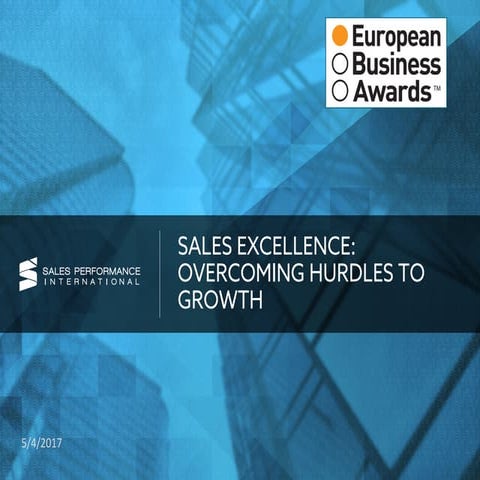 SPI & EBA - Sales Excellence: Overcoming hurdles to growth