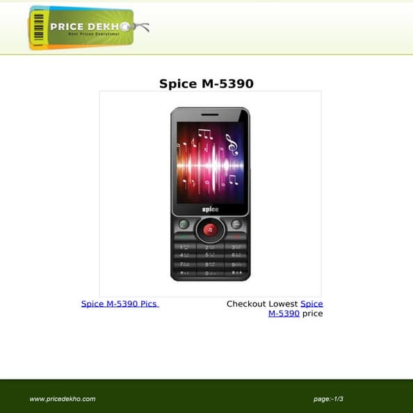 Spice M-5390 supplier