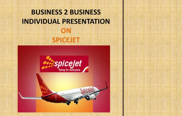 Spice jet presentation