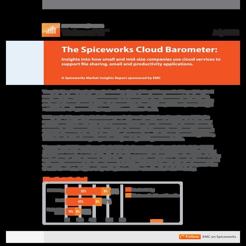 Spiceworks Voice of IT Cloud Barameter