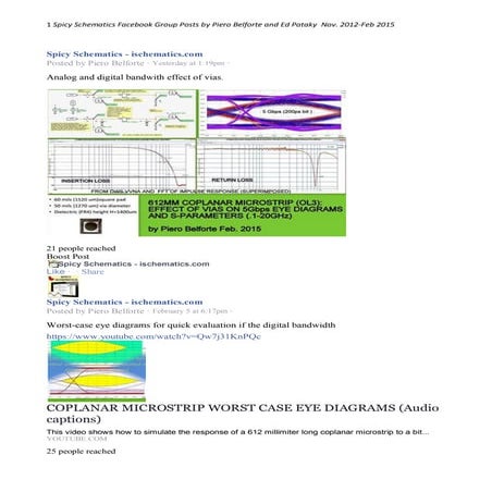 Spicy Schematics Facebook Post Collection_Nov. 2012-  Feb. 2015