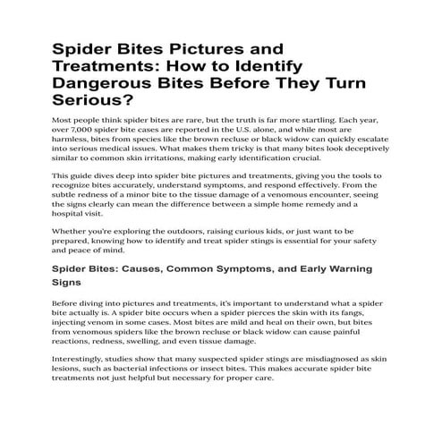 Brown recluse spider (1) | PDF