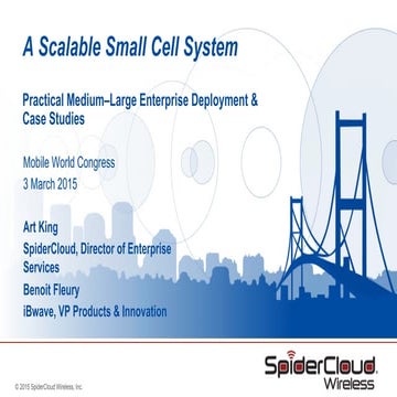 Spidercloud Wireless  - Small Cell enterprise deployment