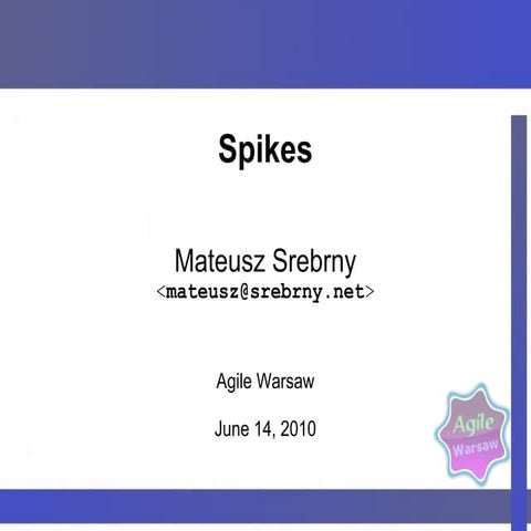 AgileWarsaw: Spikes