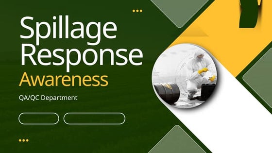 Spill Response & Management Presentation | PPTX