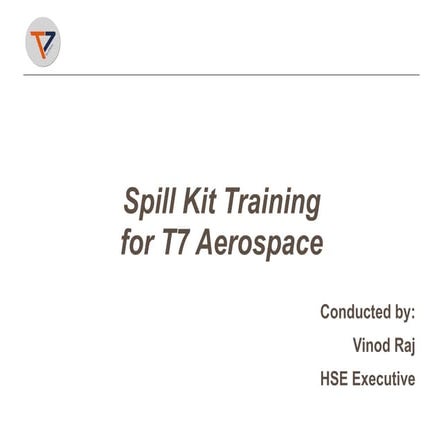 Spill Kit Training for manufacturing industry