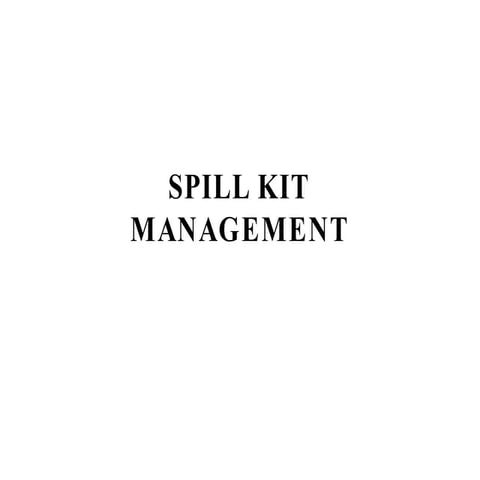 SPILL MANGEMENT for health care providers.pptx
