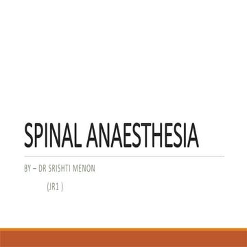 spinal anaesthesia importance final ppt.pptx