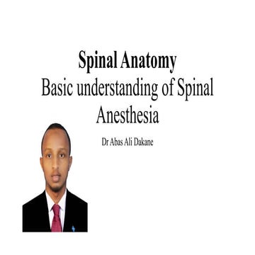 Spinal anatomy and anesthesia. 