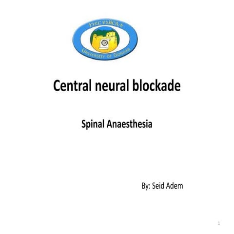 Spinal anesthesia 1