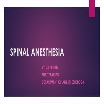 Spinal anesthesia complete theory and practical points .pptx
