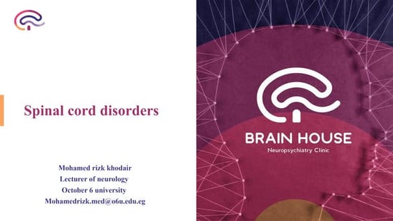 spinal cord disorders (Myelopathies and radiculoapthies)