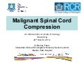 Spinal cord compression bhf  aos study day mar 2014 final