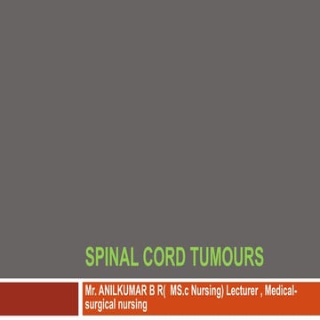 Spinal cord tumors