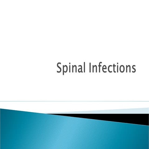 Spinal infection