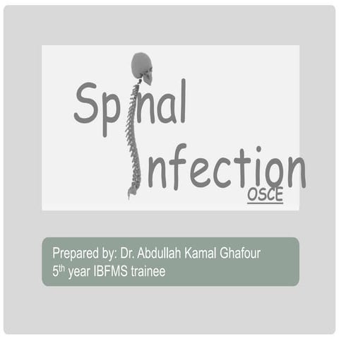 Spinal infection