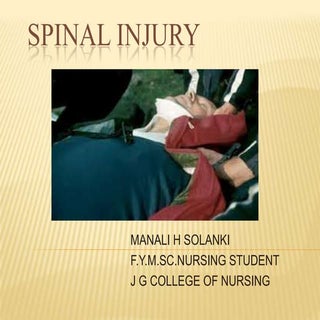 Spinal injury ppt