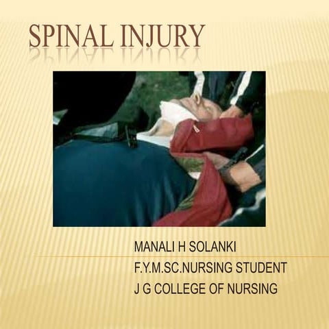 Spinal injury ppt