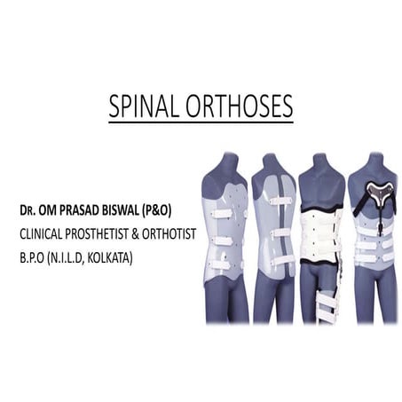 Spinal orthoses