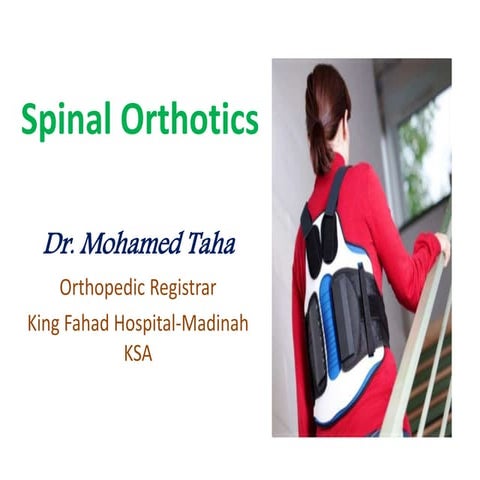 Spinal orthosis