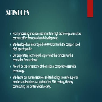Spindles | PDF