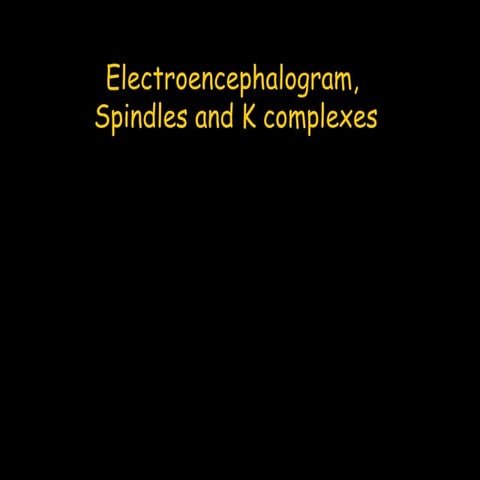 Spindles and transients - Sleep Phenomena, Mechanisms and Substrates