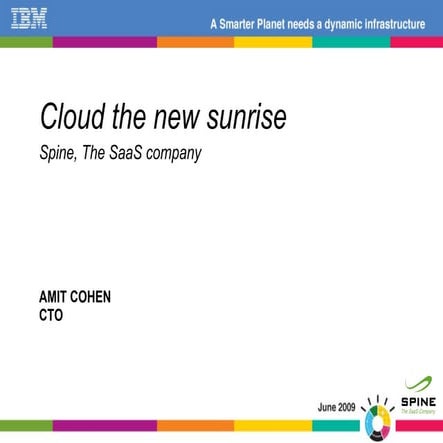 Spine cloud solution at IBM event