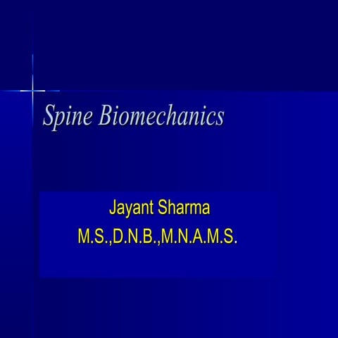 Spine biomechanics2