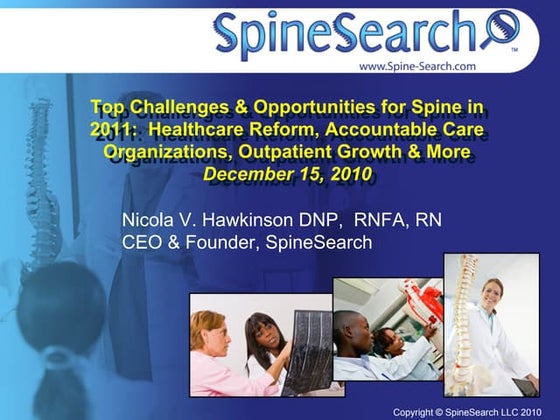 Nicola Hawkinson, Ceo at Spinesearch