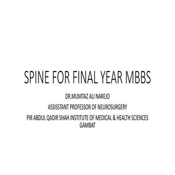 Spine lecture for Final year MBBS by Dr.Mumtaz Ali.pptx