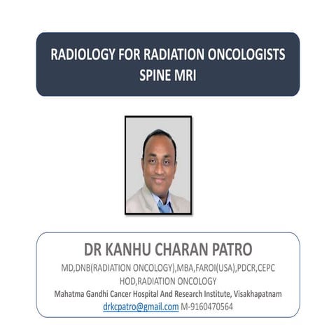 ANATOMY OF MRI SPINE