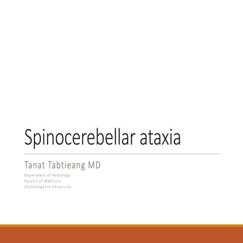 Spinocerebellar ataxia | PDF