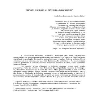 Spinoza e Borges na penumbra dos cr...