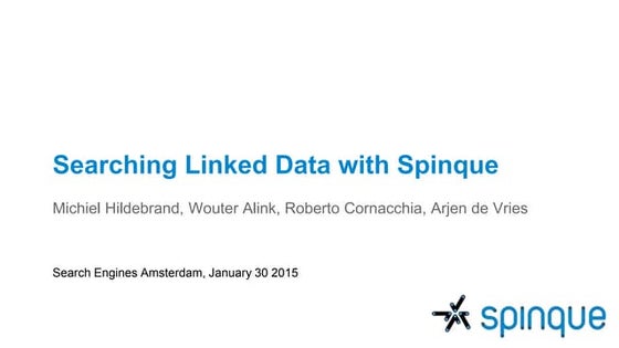 Searching Linked Data with Spinque