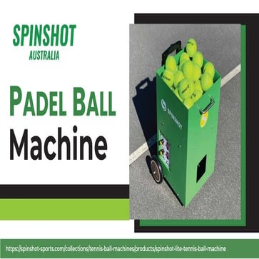 Practice your gaming skills with the Spinshot Sports padel ball machine ...