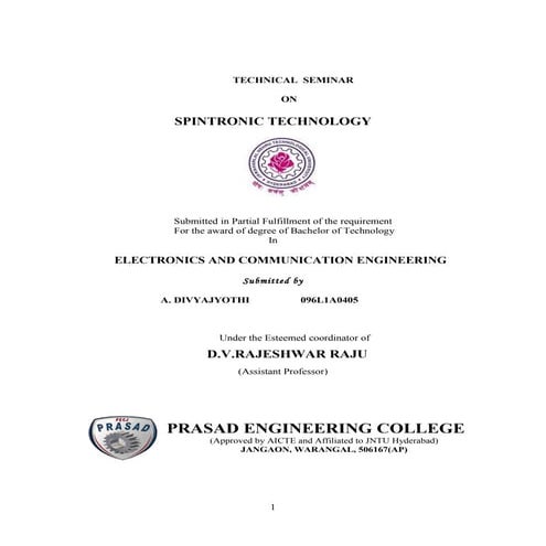 Spintronics hard copy