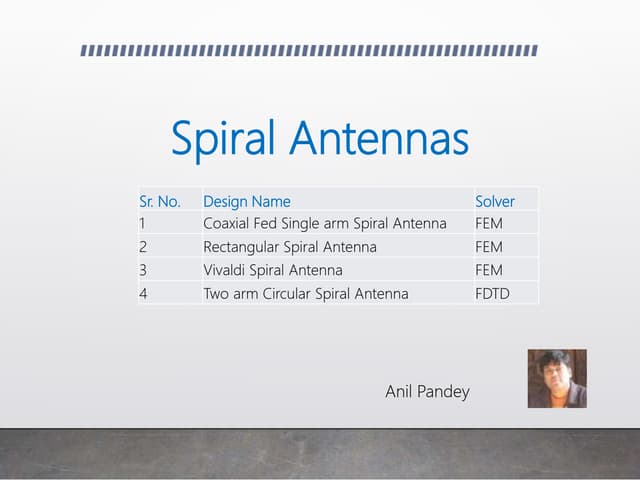 Spiral Antenna Design