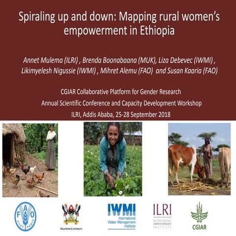 Spiraling up and down: Mapping rural women’s empowerment in Ethiopia